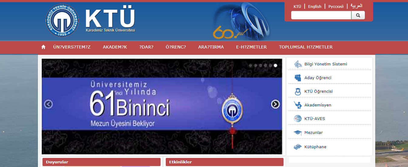 2013 yılı web sayfası